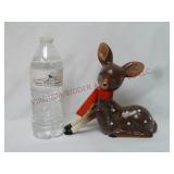 Vintage Glittered Deer Figurine ~ 8" tall