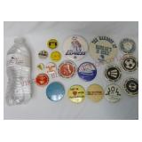 Vintage Pinback Buttons ~ Lot of 18
