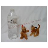 Vintage Flocked Dog Ornaments ~ 2