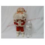 Vintage Felt Suit Standing Santa Claus ~ 12.5"t