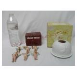 Lillian Vernon Angel Ornaments & Candle Dome