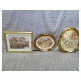Framed Cottage Garden Prints ~ Lot of 3