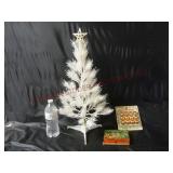Vintage Tabletop 22" Tree w/ Mini Ball Ornaments