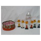 Wooden Boys on Star Swings Ornaments ~ 6