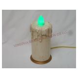 Mid Century Plastic Electric Candle ~ Powers On