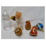 Vintage Angel & Beaded Ornaments