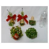 Vintage Mistletoe Balls & Bells ~ 5