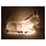 Vintage Nativity Donkey Blow Mold ~ Powers On