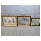 Framed Wall Art Prints ~ Lot of 3