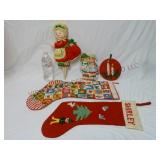Mrs Claus Yard Stake, Ornaments & Stockings
