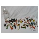 Miniature Wooden Pick Ornaments & Plastic Clips