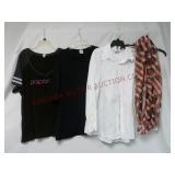 Clothing ~ (3) Shirts & (1) Infinity Scarf
