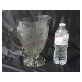 Depression Glass Jeannette Iris 9" Pitcher