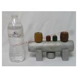 Vintage Folk Art Train Engine Painted Toy