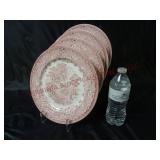 Kingswood Pink English Ironstone 10.5" Plates ~ 4