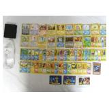 60+ Pokemon Cards, 3 TMNT Cards, 1 YuGiOh & Case