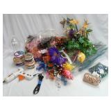 Crafts ~ Glue Gun, Ribbon & Artificial Flowers