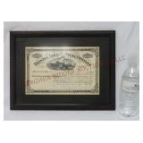 Bristol Iron And Steel Company Framed Certificate
