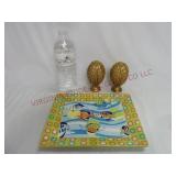 Baum Bros Style Eyes Retro Reef Plate & Finials