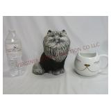 Ceramic Cat Planter & Arlington Designs Mug