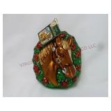 Old World Christmas Champion Horse Ornament w Box