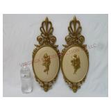 Hollywood Regency Style Dart Ind. Wall Cameos