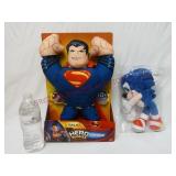 Superman Hero Buddies & 11" Sonic Plush Toy