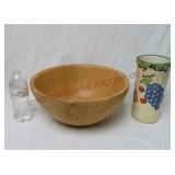 Pomerantz Wood Bowl & Dansk Wine Chiller