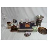 Souvenir Shot Glasses, Tumblers, Cigar Box & More