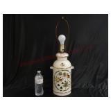 Vintage Farm Scene Table Lamp ~ Powers On