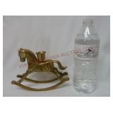 Vintage Brass Rocking Horse Candle Holder