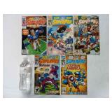 Early 1990s NFL SuperPro Marvel Comics ~ Lot of 5