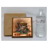 Handmade African Safari Prod Embossed Copper Art