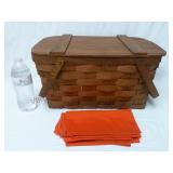 Vintage Basketville Vermont Picnic Hamper, Napkins