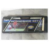Carbon Steel Horseshoe Set w Case