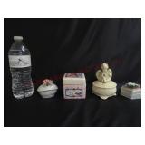 Covered Trinket Boxes ~ Porcelain & China ~ 4