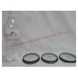 Vintage Sterling Silver & Glass Coasters ~ 3