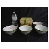 Multiple Choice Rice Bowls ~ Set of 4 w/Box