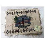 Golf Tapestry Fabric Panels ~ Lot of 24 ~ 18"x14"