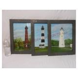 Vintage Anne Smith Lighthouse Framed Prints