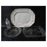 Large Platter & Oven-Proof Casserole Dishes
