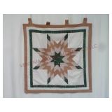 Lone Star Quilted Wall Hanging ~ Approx 37"x37"