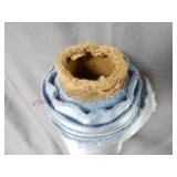 Antique Blue Satin Fabric ~ 47" Wide Partial Roll