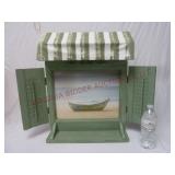 Beach Window Wall Shelf w Shutters & Awning