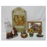 Bear Collector Sign, (3) Boyds Bears & More!