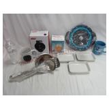 Mini Griddle, Juice Cup, Colander, Utensils & More