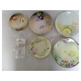 Vintage / Antique Hand Painted Plates / Saucers