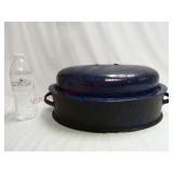 Vintage Enamel Roasting Pan ~ Missing Top Handle