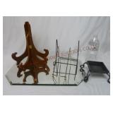 Beveled Edge Display Mirror & Assorted Stands