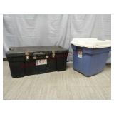 Storage Trunk & Rubbermaid Rough Tote